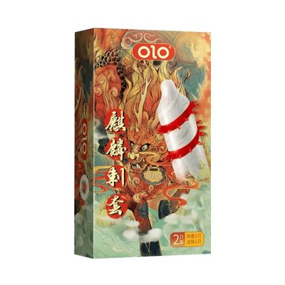 Bao cao su OLO Kỳ lân - Gai xoắn - Hộp 1 cái + 1 bi silicon 326634