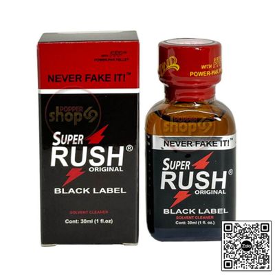 Chai hít tăng khoái bao phê kích thích Popper Super Rush Black Label 30ml Che tên khi giao hàng