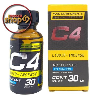 Chai hít tăng khoái bao phê kích thích Popper C4 vàng 30ml Popper C4 vàng 30ml Che tên khi giao hang