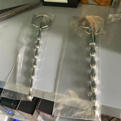 Cây thông lỗ tiểu, 16cm cả cây, inox không gỉ, che tên sp 