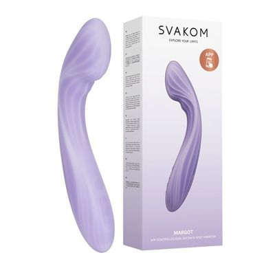 Máy Rung 2 Đầu Svakom Margot Sưởi Ấm Kích Thích G-Spot Điều Khiển App Chính hãng