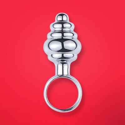 Nhẫn phích cắm hậu môn Inox mini xoắn ốc Chính hãng