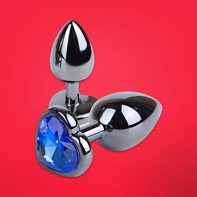 Phích cắm hậu môn Inox đế trái tim (Size S, M, L) Chính hãng