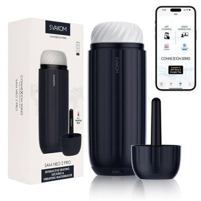 Máy âm đạo giả Svakom Sam Neo 2 Pro – Co Bóp – Bú – Sưởi Ấm – Điều Khiển Qua APP