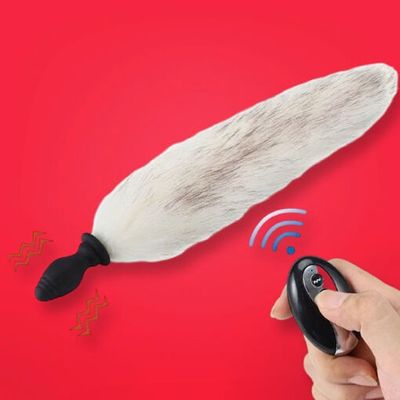 Phích cắm hậu môn đuôi cáo điều khiển từ xa 10 chế độ