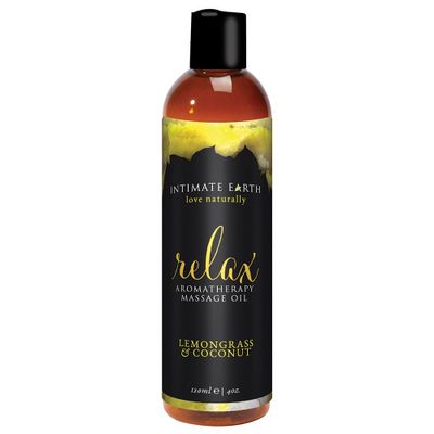 Gel bôi trơn cao cấp nhập khẩu RELAX Lemongrass + Coconut Aromatherapy Massage Oil Hương Dừa