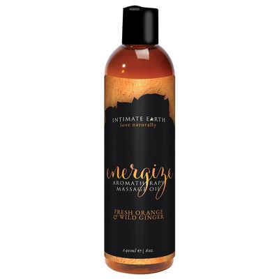 Gel trơn cao cấp nhập khẩu ENERGIZING Fresh Orange + Wild Ginger Aromatherapy Massage Oil Hương Cam Gừng