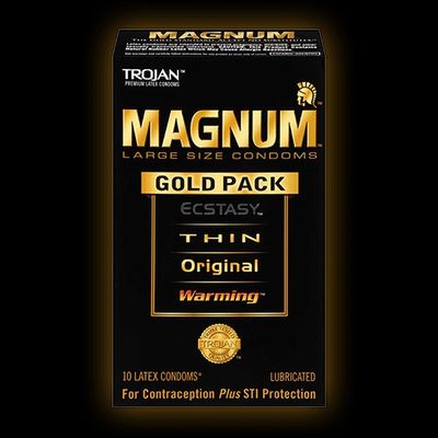 Bao cao su  MAGNUM™ GOLD PACK™ CONDOMS Mỏng Và Nóng 10 Cái