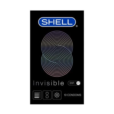 Bao Cao Su Siêu Mỏng Tăng Cường Thời Gian Shell Invisible Chống Tuột Hộp 10 Cái 