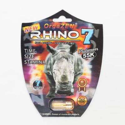 Vỉ 1 Viên Rhino 7 sản phẩm hỗ trợ tăng cường sinh lý và kéo dài thời gian cho Nam giới chính hãng 