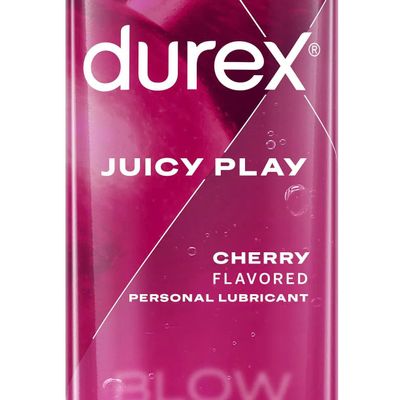 Gel bôi trơn nhập khẩu vị trái cây, tăng khoái cảm Durex® Juicy Play Cherry Flavored Personal Lubricant hương cherry chai 100ml