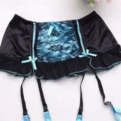 Kẹp Vớ Đen Viền Xanh Phong Cách Thời Trang - Giữ Vớ Cố Định Cho Nam Nữ, Phụ Kiện Kim Loại Độc Đáo 665294