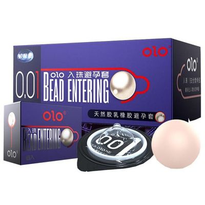 Bao Cao Su OLO 0.01 Bead Entering – Siêu Mỏng, Bi Tăng Thêm 3cm – Hộp 10 Cái 564142