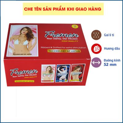Bao Cao Su FREMEN Hộp 120 Cái - Bao Dành Cho Gia Đình, Khánh Sạn