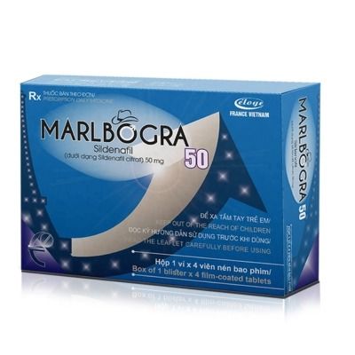 Viên uống tăng cường sinh lý nam MARLBOGRA 50 hộp 1 vỉ x 4 viên chính hãng