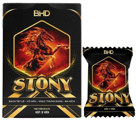 Viên kẹo tem cuongduong nam cực mạnh Kẹo Stony, Kẹo Ngậm Chính Hãng – Hộp 8 viên