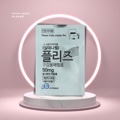 Viên kẹo tem cuongduong nam cực mạnh Tem Ngậm Please Orally Soluble Film 50mg - 1 hộp 5 tem 