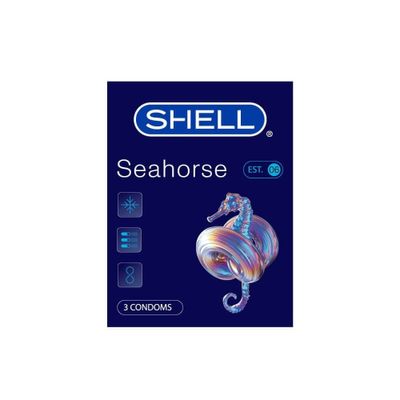 (Hộp 3 Cái) Bao cao su Shell Seahorse - Kéo dài thời gian chính hãng 742544