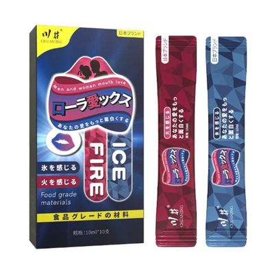 (10ml x 10 Gói) Nước tình yêu BJ nóng lạn Kawaii CJ Japan ICE & FIRE - 5 gói nóng, 5 gói lạnh chính hãng 742415