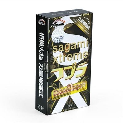 (Hộp 10 Cái) Bao Cao Su Sagami Xtreme Cobra Shape Chính hãng 742187