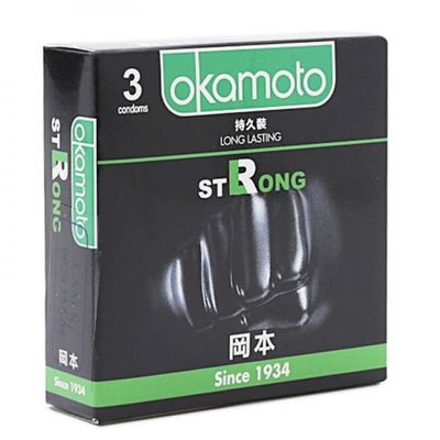 (Hộp 3 Cái) Bao Cao Su Okamoto Strong Dành cho nam giới chính hãng 742137