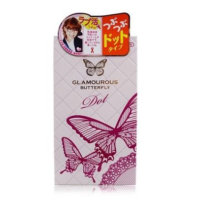 Bao Cao Su Jex Glamourous Butterfly DOT Siêu Gai (Hộp 8 Cái) 