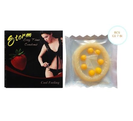Bao Cao Su Storm 7 Bi Lớn Hương Dâu - Lốc 10 Chiếc 641453