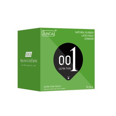 (Hộp 10 Cái) Bao cao su cao cấp siêu mỏng nha đam Juncai Ultra Thin Touch 001 Chính Hãng 741648