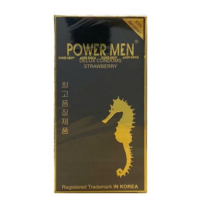 Bcs Chống Xuất Tinh Sớm Có Gai Power Men Strawberry