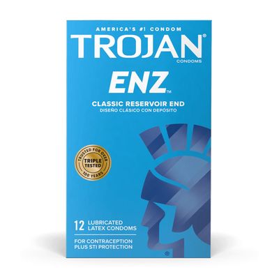 (Hộp 12 Cái) Bao cao su siêu mỏng nhập khẩu Trojan ENZ Chính Hãng 741596
