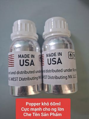 Popper mỹ 60ml, hàng chính hãng, phê xuyên não, gây ảo giác, che tên sp 