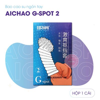 (Hộp 1 Cái) Bao Cao Su Ngón Tay Gân Gai Lớn Aichao G Spot 2 Chính hãng 741244