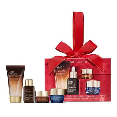 (4 Món) Set Chăm Sóc Da Estée Lauder Glow Repair + Lift + Brighten Chính Hãng 740643