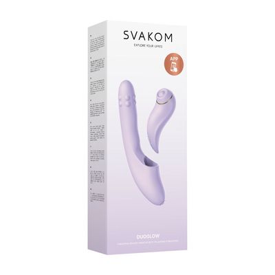 Dương vật giả có máy hút Svakom Duoglow