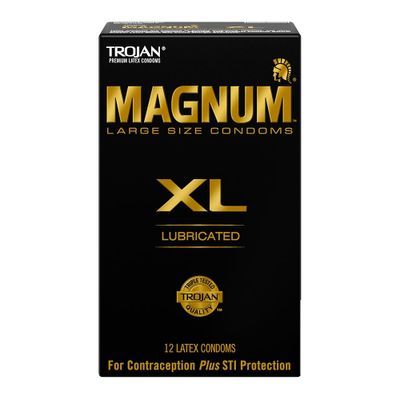 Bao cao su kích thước lớn 58mm Trojan Magnum XL | Hộp 12 cái 660075