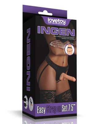 Dương vật dây đeo không biều Lovetoy Ingen Easy Strap on 7.5