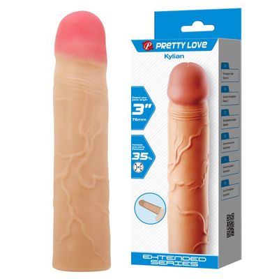 Bao cao su đôn silicone 7.6cm Pretty Love Kylian