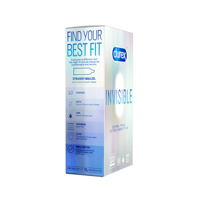 Bao Cao Su Durex Invisible Extra Thin, Extra Lubricated 567958 664739