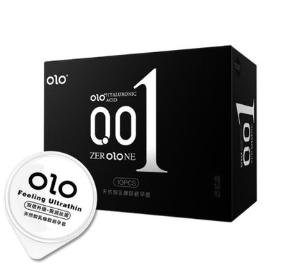 Bao Cao Su 0.01 OLO Đen Hương Vani, Siêu Mỏng, Nhiều Gell Bôi Trơn Kéo Dài Thời Gian – Hộp 10 chiếc 664758