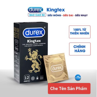 Bao cao su durex, mỏng vừa khít, hộp 12 cái , che tên sp  667860