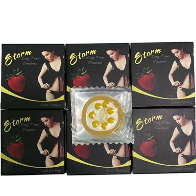 Bao Cao Su 7 Bi To Tăng Kích Thích Nữ Storm Strawberry Hộp 10 Chiếc 669358