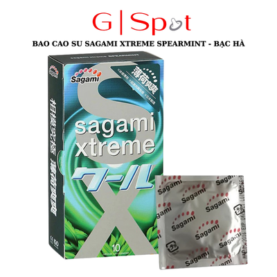 Bao Cao Su Sagami Xtreme Spearmint – Siêu Mỏng, Kéo Dài, Hương Bạc Hà - Hộp 10 cái 670719