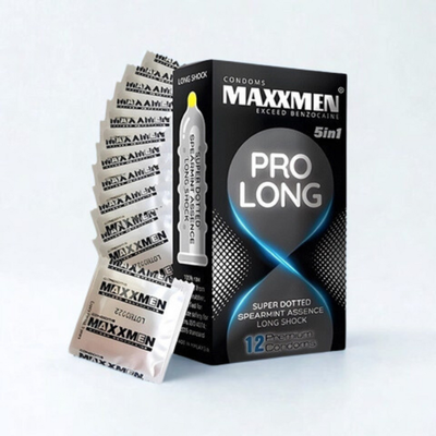 Bao Cao Su MaxxMen ProLong Hộp 12 Chiếc – Truyền Nhiệt Tuyệt Vời, Cảm Giác Chân Thực, Kéo Dài Cuộc Yêu 671010