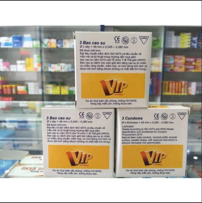 Bao Cao Su Gia Đình Vip Plus 144 Cái( Màu Trắng) 720463