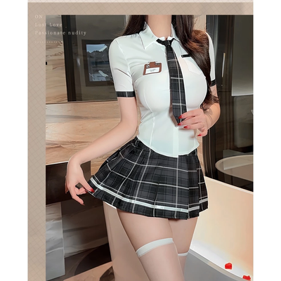 Cosplay Học Sinh Anime Nhật Bản Sexy Dễ Thương - N360 Đen