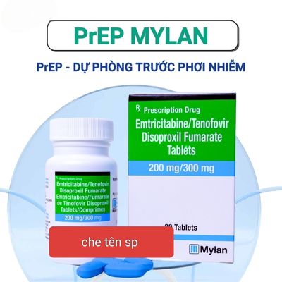 PrEP Mylan – Chính Hãng, Dự phòng trước phơi nhiễm HIV, che tên sp 668646