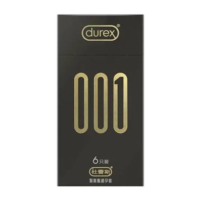 Bao cao su Durex 001 - Siêu mỏng, 54mm - Hộp 6 cái 326638