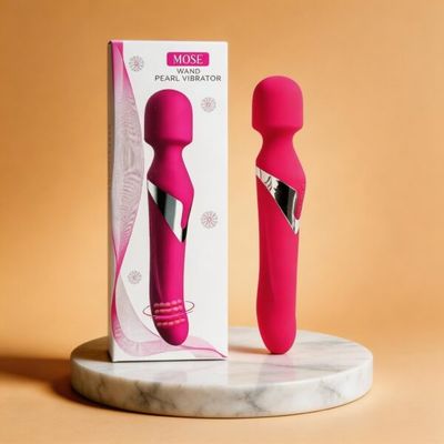 Chày Rung 2 Đầu MOSE Pearl Cao Cấp – Công Nghệ Bi Xoay 360 Độ, Silicon Y Tế Velvet, Pin Sạc Lithium Siêu Bền