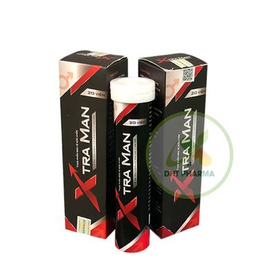 Xtraman - Viên Sủi Hỗ Trợ Bổ Thận Tráng Dương Tăng Sinh Lý Nam, hộp 20 viên