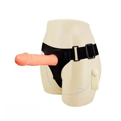Dương Vật Giả Dây Đeo Rỗng Ruột – Rung Kích Thích Đầu , Silicon Cao Cấp, Tăng Kích Thước & Kéo Dài Thời Gian Quan Hệ